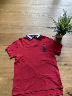 Big Pony Polo Rot Gr M Polo Ralph Lauren Costum Fit quasi Neu