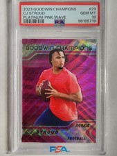2023 Upper Deck Goodwin Champions  Platinum C.J. Stroud #P29 Pink Wave RC PSA 10