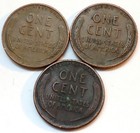 WHEAT 1C. LOT OF 3,  SEE PICS 1925s /  1952D & 1953D. *FREE SHIPPING* (# 39) — photo 2