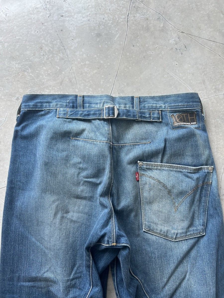 Levis Engineered Jeans Buckleback Tag W32 Actual 33x26