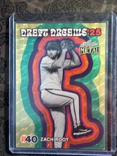 2026 LEAF METAL ZACH ROOT DRAFT RESUME '25 INSERT SUPER GOLD VINYL 1/1
