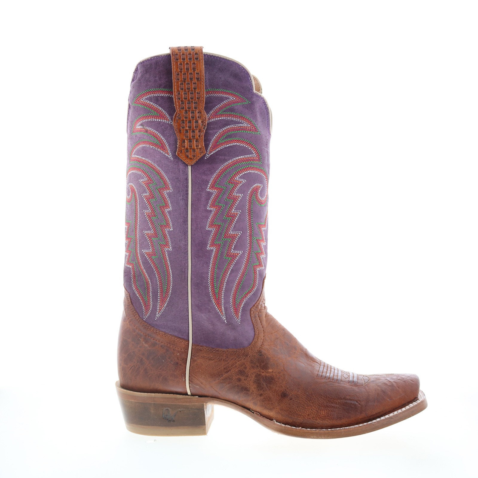 Мужские коричневые кожаные ботинки в западном стиле без застежки Outlaw с маленьким квадратным носком 60127 9