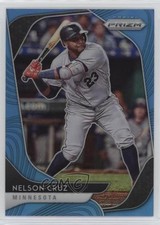 2020 Panini Prizm Tier II Mega Box Carolina Blue Prizm Nelson Cruz #103 02sc