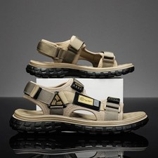 Summer Men Sandals Genuine Leather Mens Casual Shoes Outdoor Men Leather Sandals