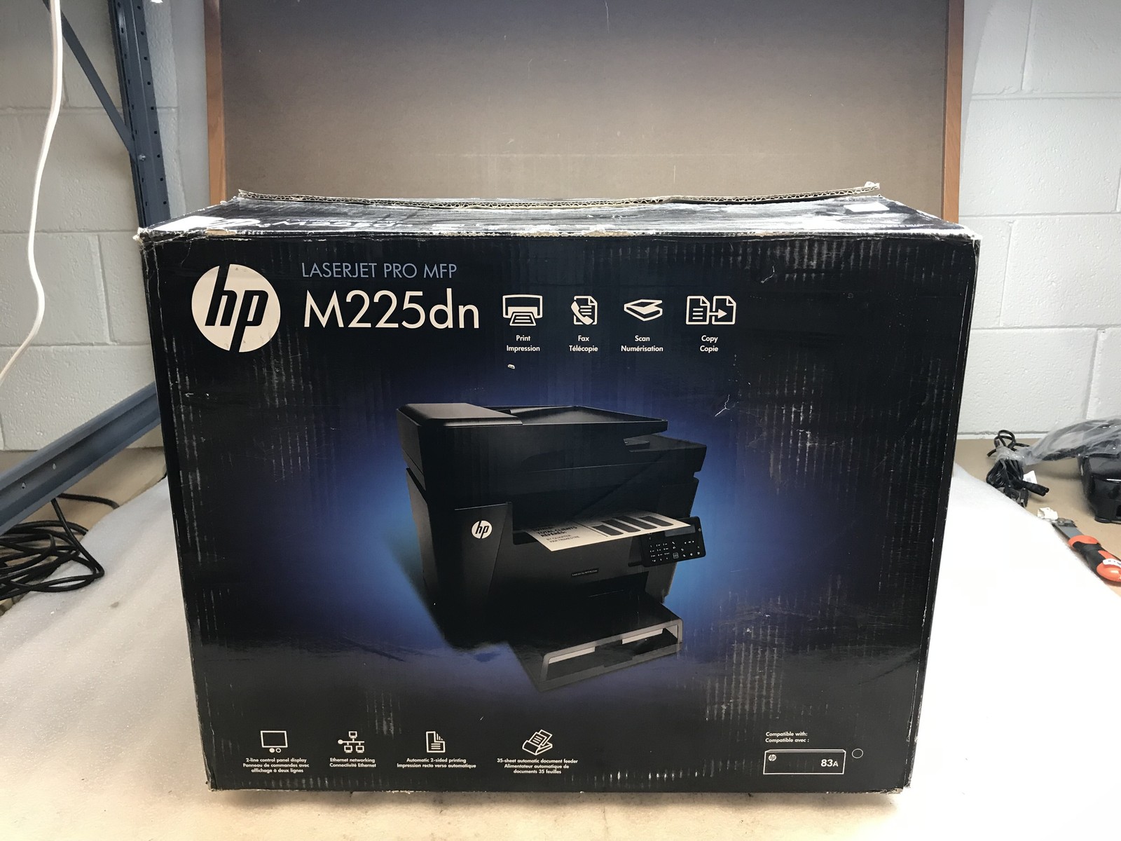 HP LaserJet Pro MFP M225dn CF484A Printer Scanner Copier Fax - 23 Pages