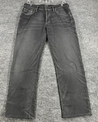 PRPS Jeans Mens 32 Black Straight Leg Button Fly Made In Portugal