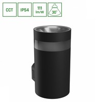 Led AußEnleuchte Torre Ring 9W 1000Lm IP54 Wandleuchte Rund Schwarz 3000-6000K