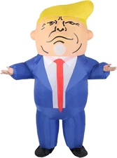 Inflatable Costumes For Adult Funny Halloween President Blow up Outfit Full Body