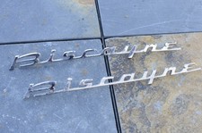 1960 Chevrolet Biscayne Emblems Script Pair Chevy Usa Made Blc C-1 C-2