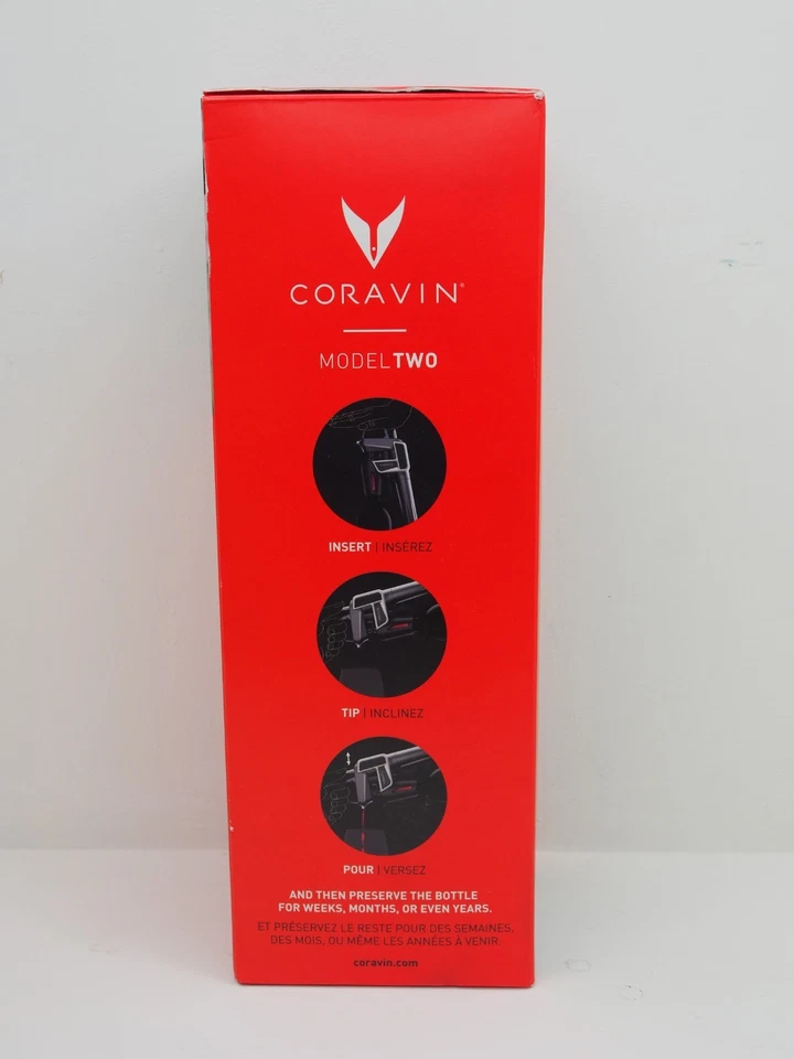 Coravin Modelo Dos Vinos Completo con Sistema de 2 Cápsulas de Argón Nuevo Caja Abierta Foto 2 de 4