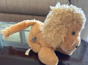 Vintage Eden Lion Musical Plush With Moving Head Works Plays "This Old Man"