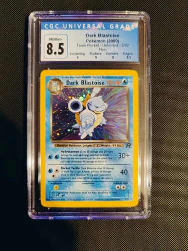 Dark Blastoise 3/82 Team Rocket Holo CGC 8.5