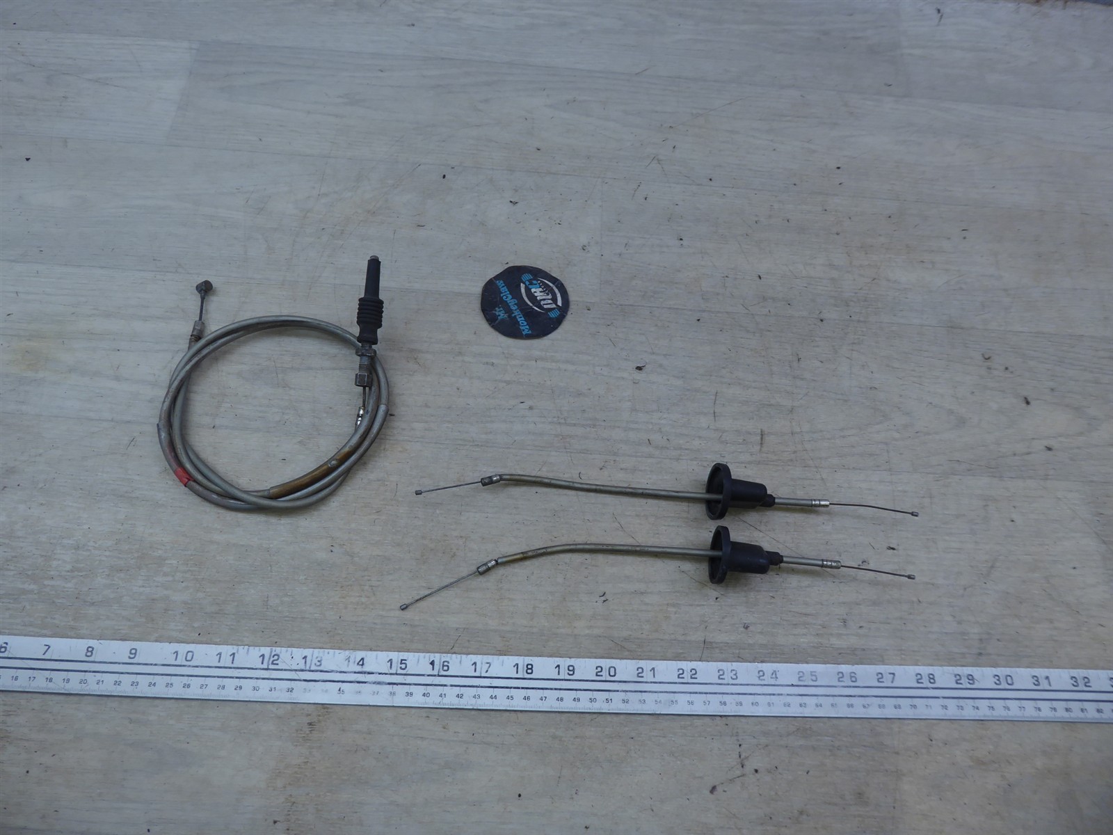 1969 Yamaha R3 Grand Prix 350 Y11718) brake throttle cable set 