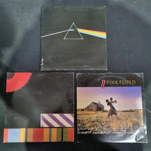 Pink Floyd 3 x Vinyl Record LP Job Lot Dark Side of The Moon The Final Cut