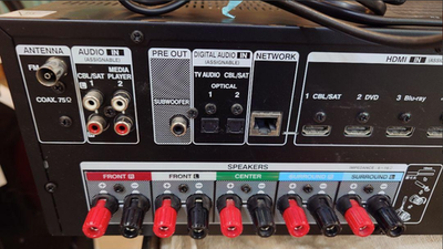 DENON AVR-X1000 INTEGRATED NETWORK AV RECEIVER 80W x5CH 8Ω