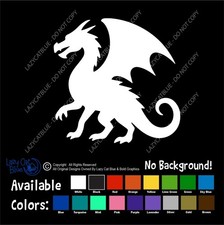 Dragon Decal Sticker Wings Legend Monster Fairy Tale Fight Reptile Fire Breather