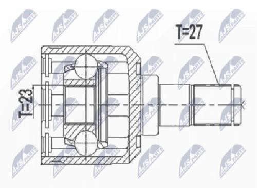 Original NTY Joint Set Drive Shaft NPW-HY-596 For Hyundai