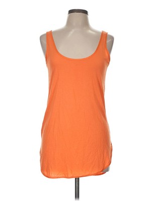 Promod Women Orange Tank Top M