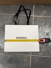 Authentic CHANEL Large Shopping Gift Bag Black Ribbon Handles Boutique Bag — photo 2