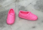 Vintage *Barbie* Tennis Shoes for 90's TEEN Skipper~ Neon Pink Sneakers