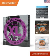 Electric Guitar Strings, XL Nickel, -3D, Super Light Gauge 09-42, 6-String Se...