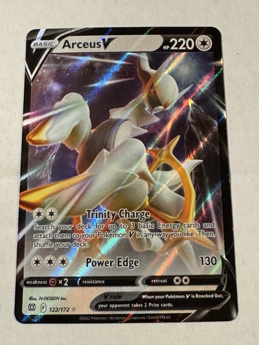 arceus v star pokemon card price VSTAR 123/172 Brilliant Stars (You cant use more than 1 VSTAR Power in a game.) Colorless Arceus V 122/172 Brilliant Stars