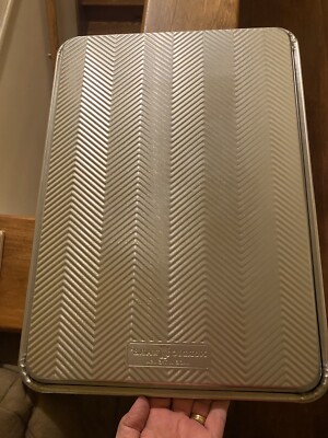 Nordic Ware Prism Textured Baking Half Sheet, Natural, 17.75x12.87x1 Inches