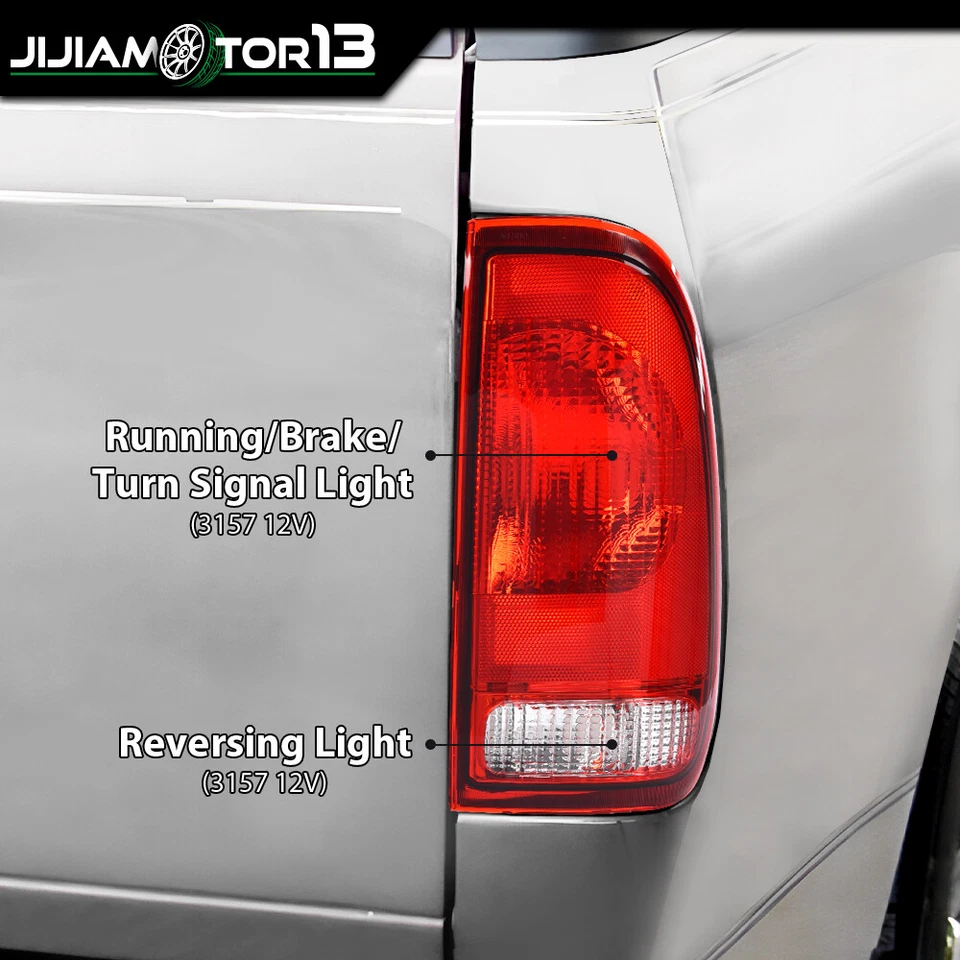 Par de luces traseras rojas aptas para Ford 1997-03 F150 1999-07 F250 F350 F450 Super Duty Foto 4 de 4