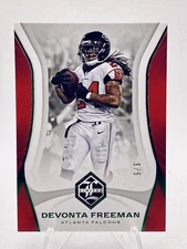 Devonta Freeman SSP 5/5 2018 Limited Emerald Spotlight #6 FALCONS BOOK END