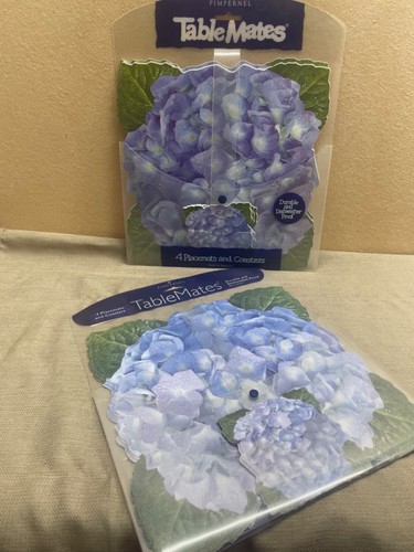 Pimpernel 2 sets of 4 Flower Placemats and coasters as shown new in package