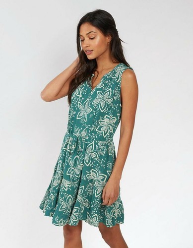 LIGHT VISCOSE BELTED SHIFT DRESS 