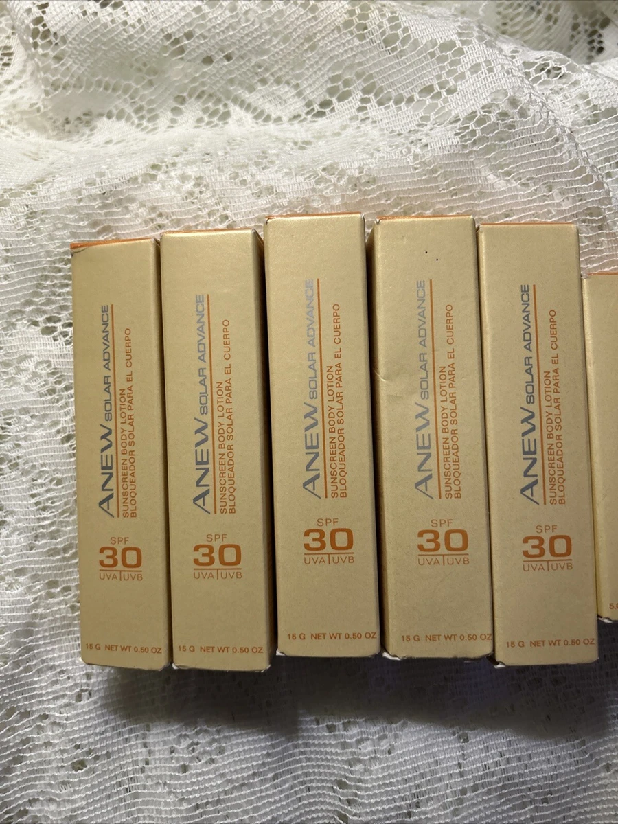 Avon ANEW Solar Advance Sunscreen Body Lotion  Lot Of 5 (.50oz) Lot Of 2 .17 Oz.