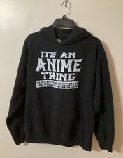 Gildan Unisex It's An Anime Thing You Wouldn't Understand Hoodie Large Black