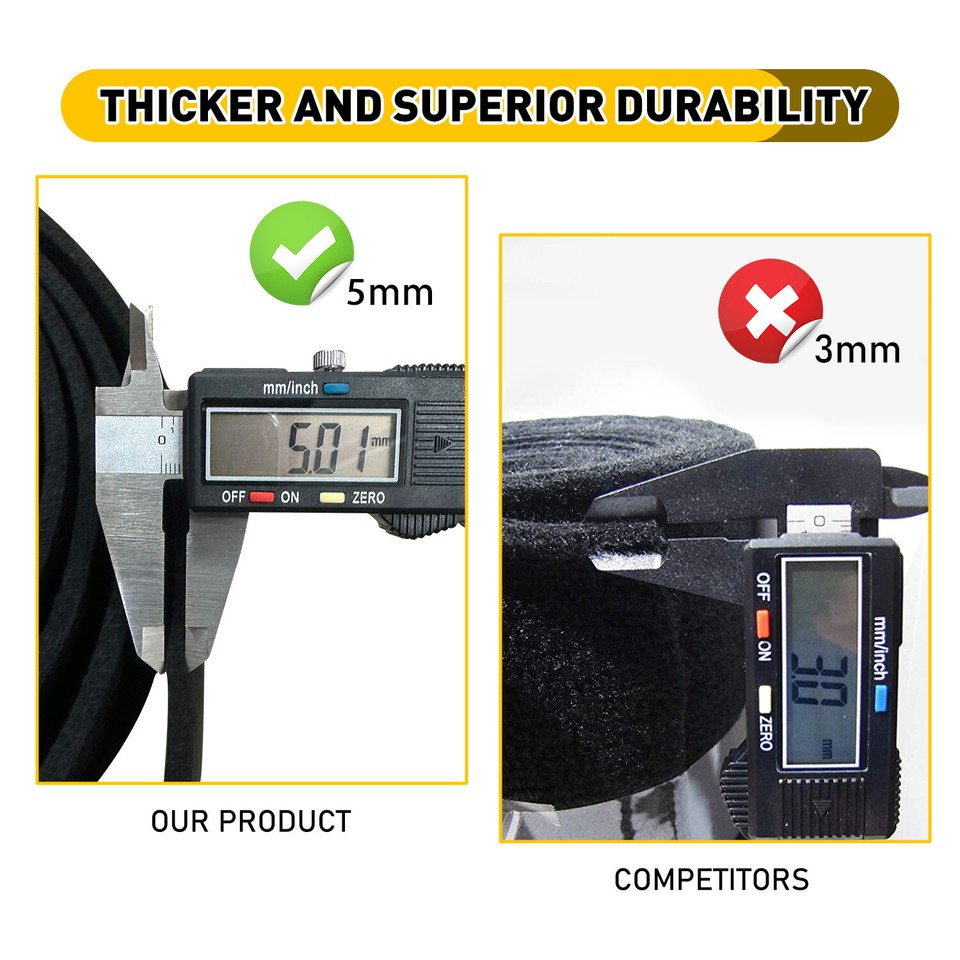 BLACK Ribbed Bunk Carpet / Marine Boat Trailer Runners / Outdoor25.8