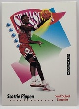 91-92 Skybox (Small School Sensation) Scottie Pippen HOF Subset (Bulls) #606