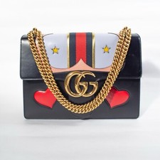 GUCCI   Runway Web Heart GG Marmont Chain Sho...