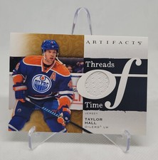 2021-22 UD Artifacts Threads of Time Relic #TT-TH Taylor Hall - Edmonton Oilers
