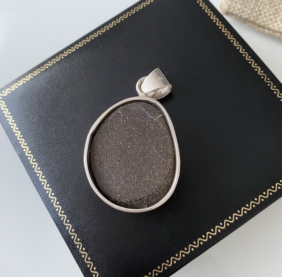 Sterling Silver Large Boulder Opal Statement Pend… - image 4