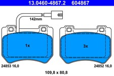 BREMSBELÄGE ALFA P. 159/BRERA/SPIDER 1.8-2.2 05-11