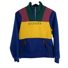 Tommy Hilfiger Men's Size S Urban Prep Color Block Pullover Fleece Jacket