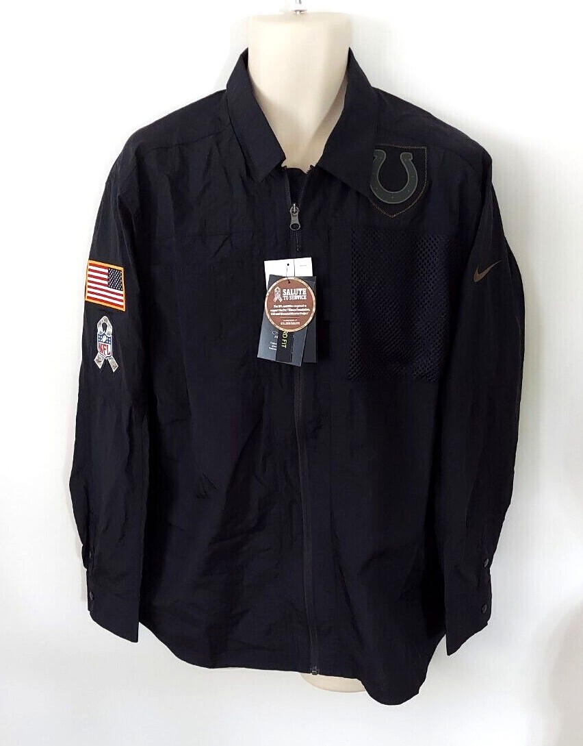 SACAI X NIKE Giacca a vento Indianapolis Colts Nike taglia media saluto al servizio zip