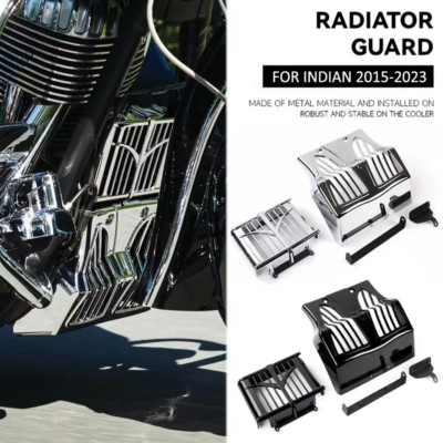 Chrom Schwarz Kinnverkleidung Ölkühlerabdeckung Sets Indian Roadmaster Chieftain