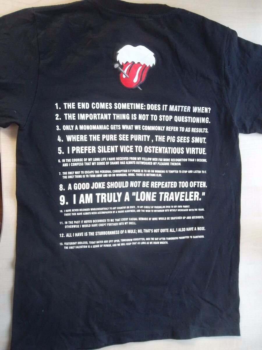 number nine takahiro miyashita rolling stones T-shirt Sz 2 number nine takahiro miyashita rolling stones T-shirt Sz 2