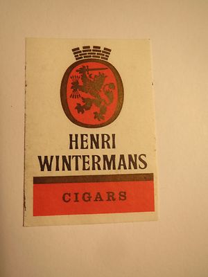 Henri Wintermans Cigars - Zigarren / Streichholzetikett
