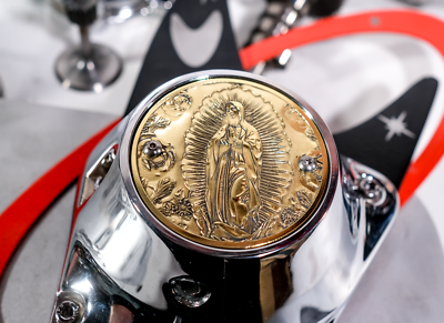 Our Lady of Guadalupe Harley Davidson Shovelhead Evo Brass Points