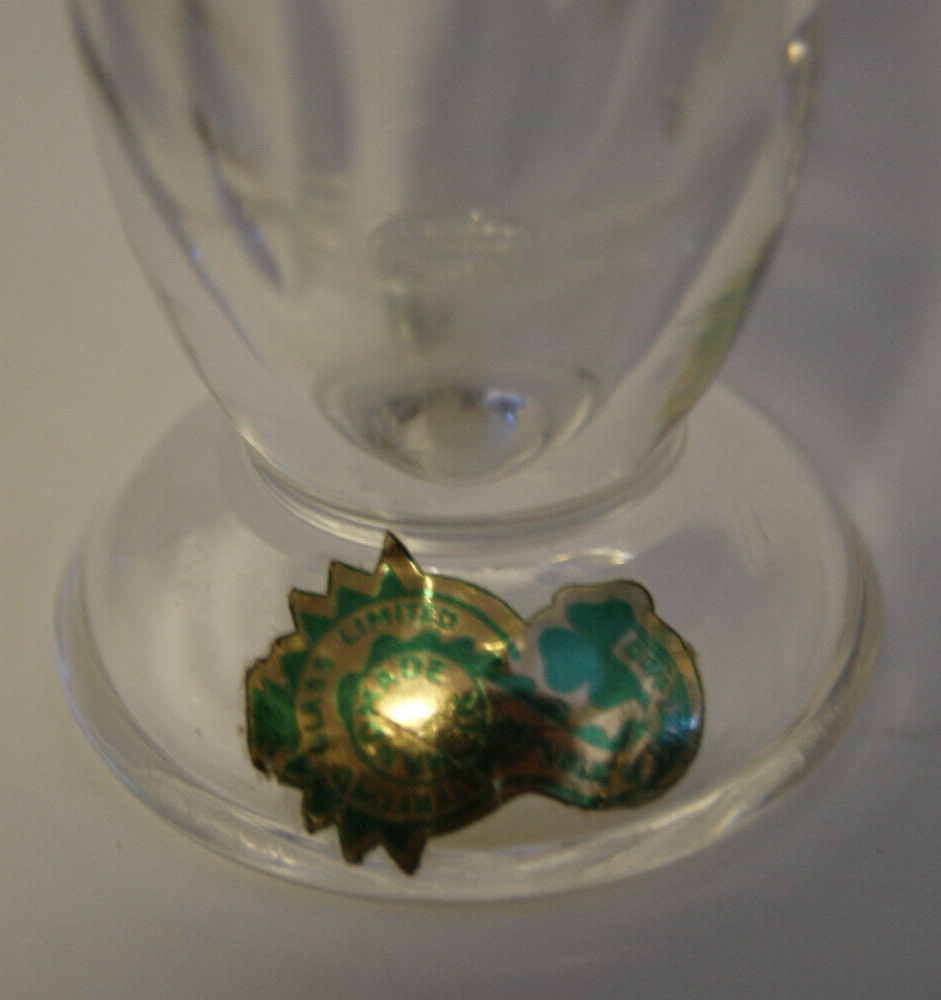 Waterford Clear Crystal Footed Bud Vase 7" Arden Enis Pattern Ireland w