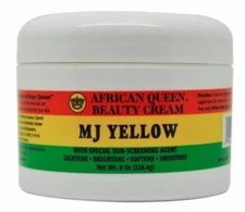 African Queen Beauty Cream MJ Yellow 8 Oz