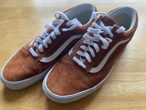 orange suede vans