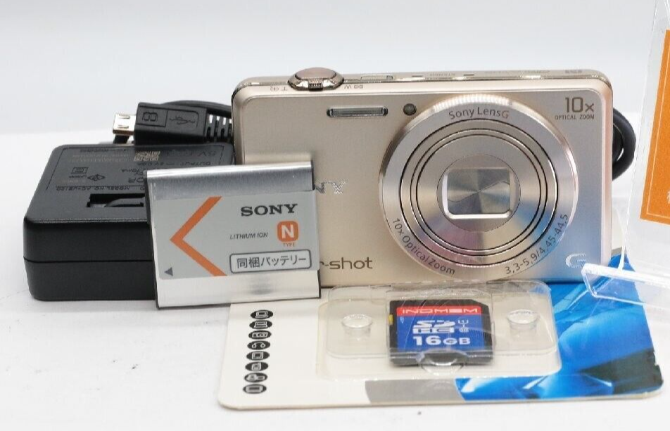 Exc+5 wz/SD card] SONY Cyber-shot DSC-WX220 12.1MP Digital