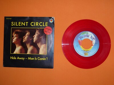 Erstauflage (Rot) Single Silent Circle - Hide Away, Man is Comin